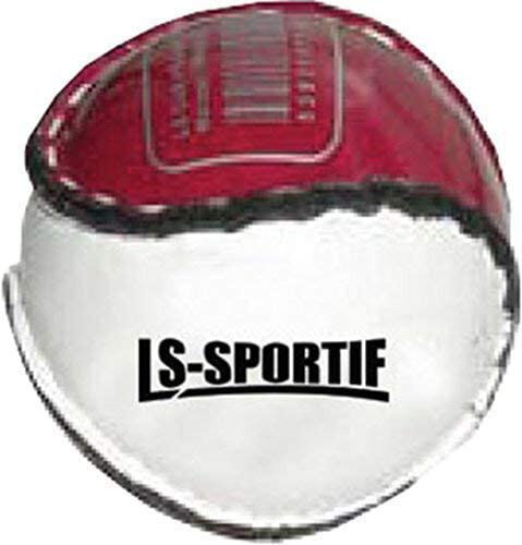 LS Sportif hurlingbal Sliotar junior 6,5 cm kurk/leer bordeaux/wit - Bordeaux,Wit