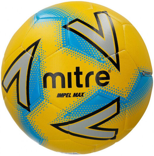 Mitre voetbal Impel Max polyurethaan geel/zilver/blauw - Geel,Zilver,Blauw