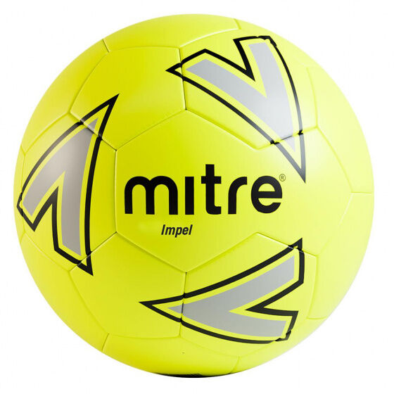 Mitre voetbal Impel polyurethaan geel/zilver/zwart - Geel,Zilver,Zwart