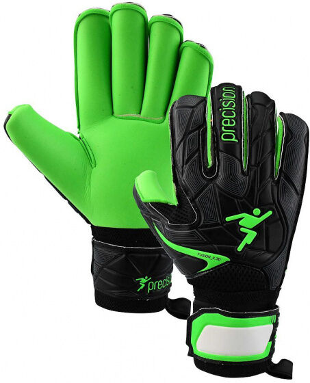 Precision keepershandschoenen Fusion_X.3D Junior zwart/groen - Zwart,Groen