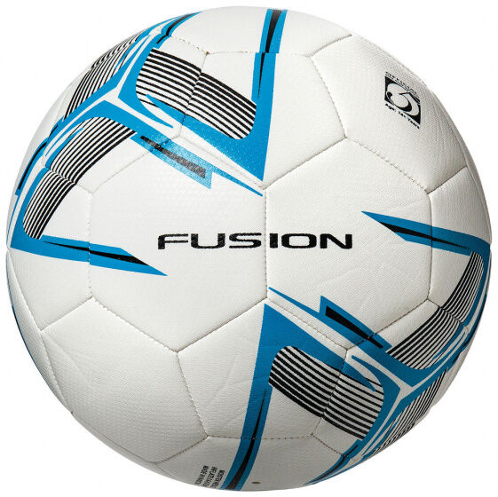 Precision voetbal Fusion 290 340 gr PU wit/blauw - Wit,Blauw,Grijs
