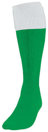 Precision voetbalsokken Turnover unisex nylon groen/wit - Groen,Wit