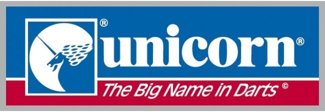 Unicorn sticker Unicorn logo 6 x 2 cm wit/rood/blauw - Rood,Blauw