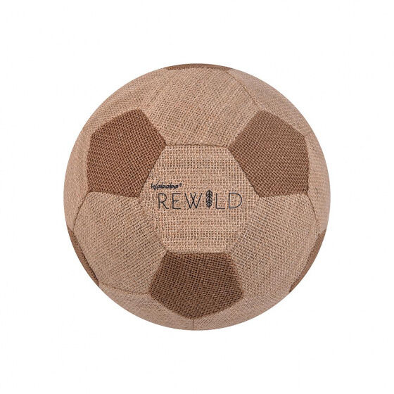 Waboba voetbal Rewild 23,5 cm jute/rubber bruin - Bruin