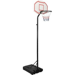 vidaXL Basketballstativ hvit 282-352 cm polyeten