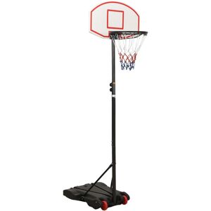 vidaXL Basketballstativ hvit 216-250 cm polyeten