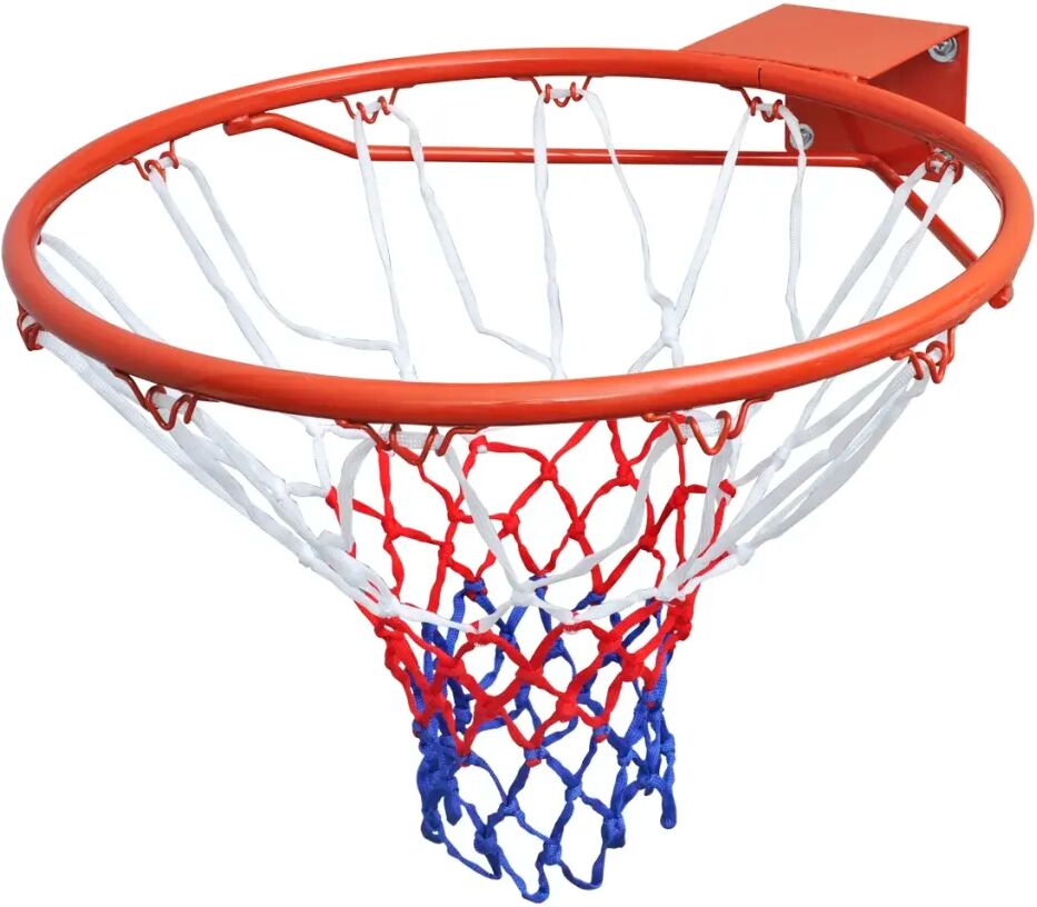 vidaXL Basketballkurvsett med netting oransje 45 cm