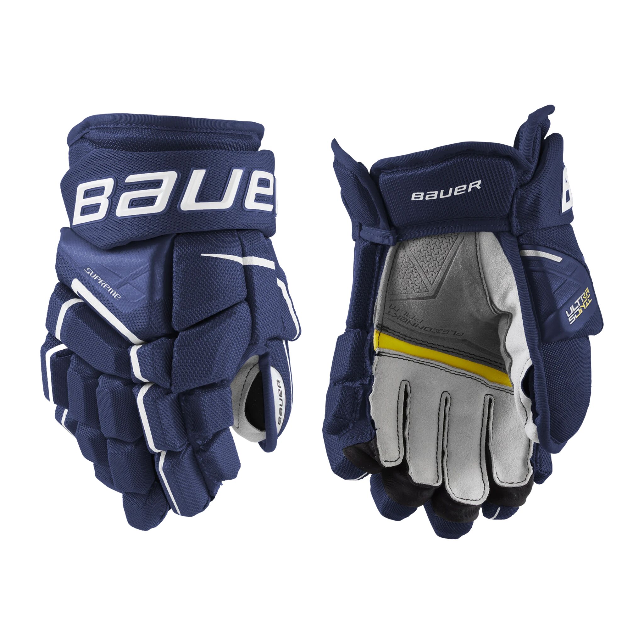 bauer S21 SUPREME ULTRASONIC GLOVE - JR 21/22, hockeyhanske junior 11.0 NAVY BLUE