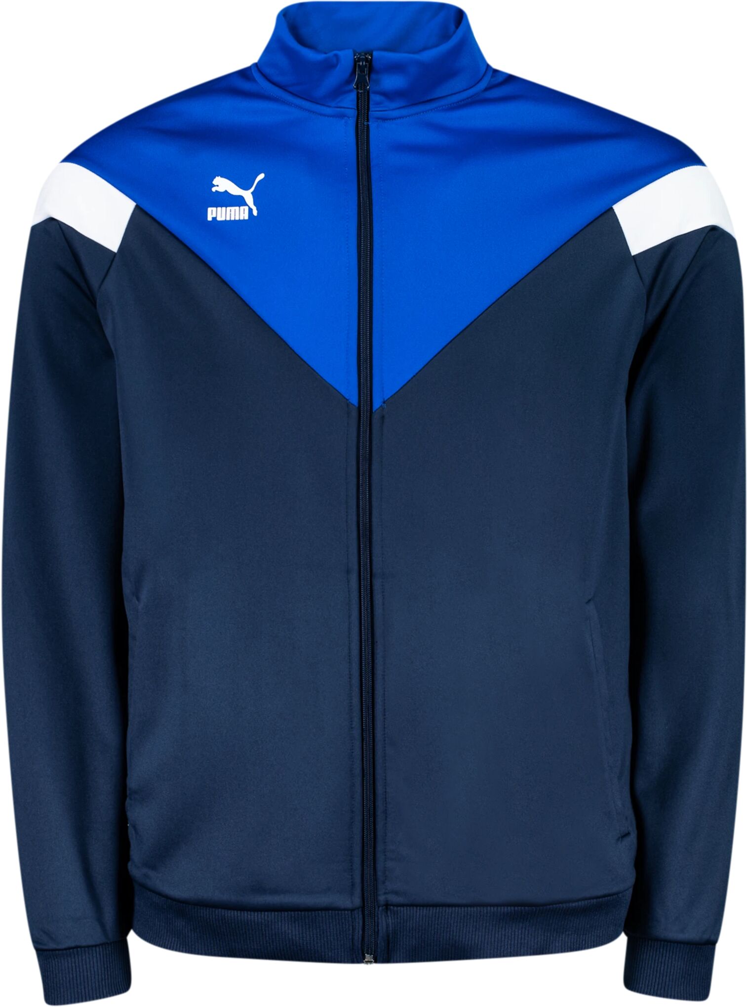 Puma Iconic fan track jacket, jakke senior M Navy/White