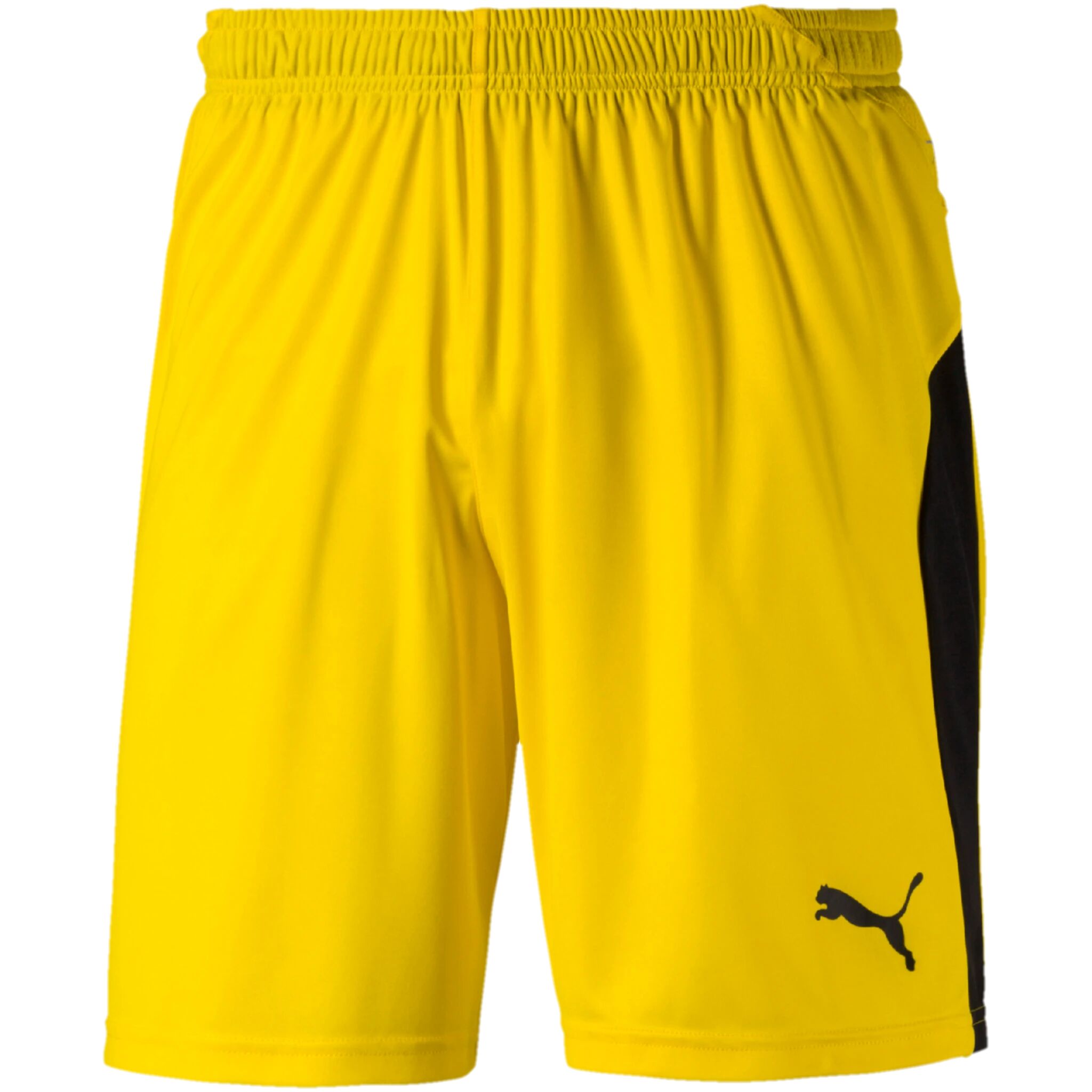 Puma LIGA Shorts with Brief, fotballshorts senior L Cyber Yellow-Puma Bl