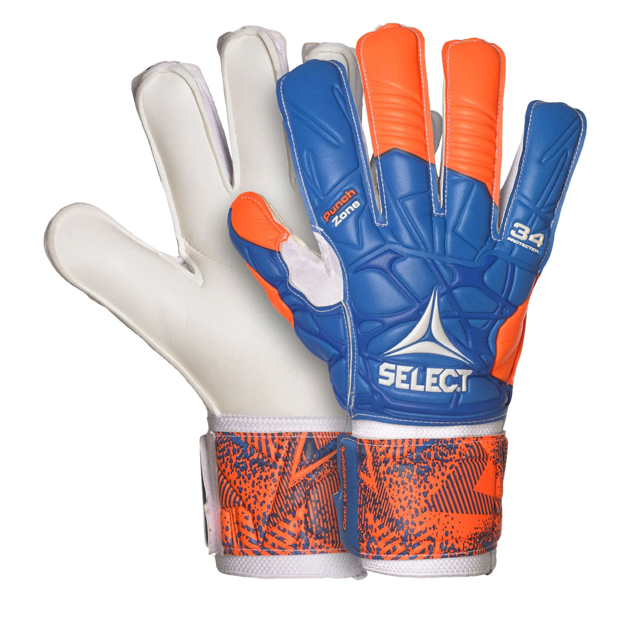 Select 34 Protection -19, keeperhanske senior 10 orange/blue/white