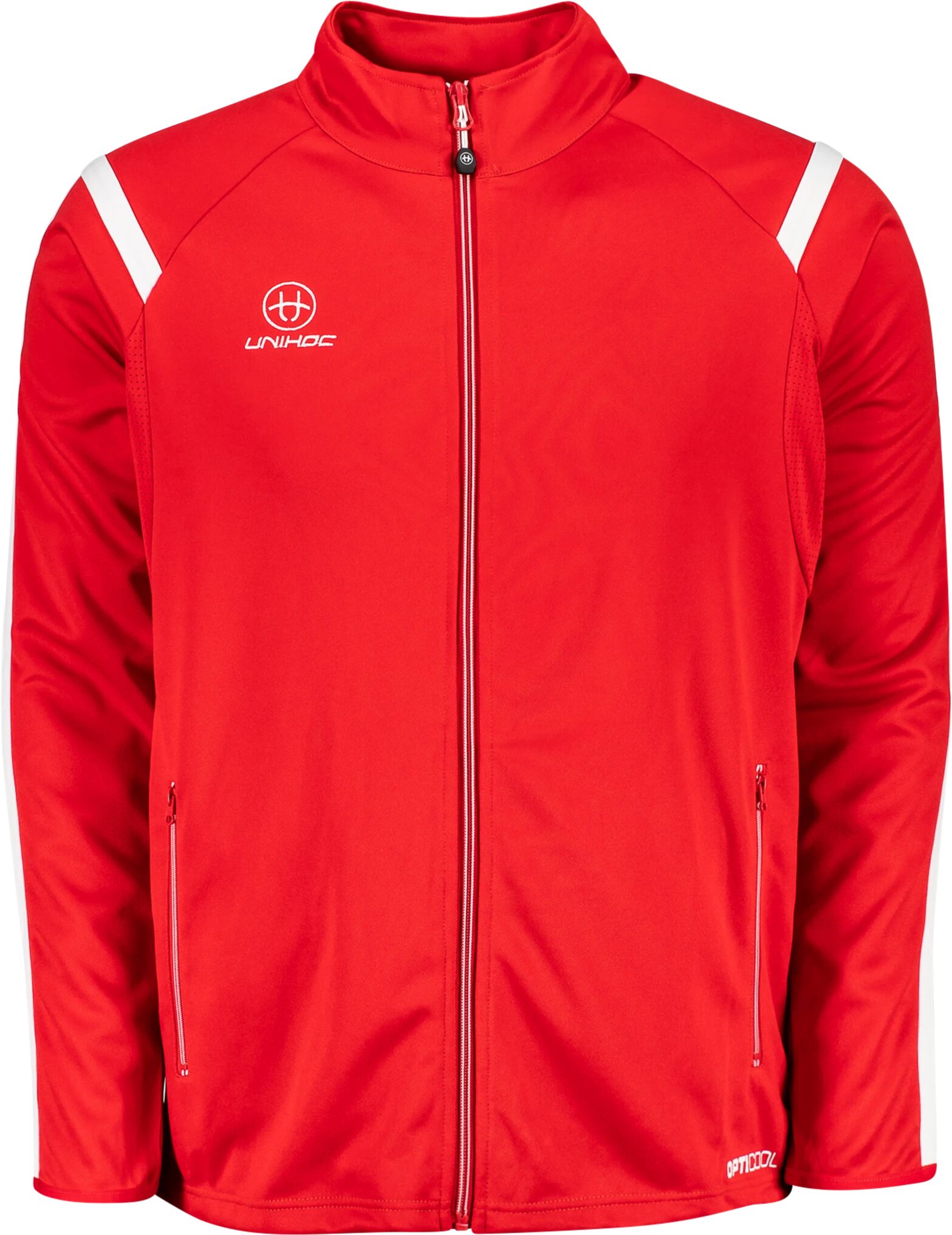 Unihoc Santiago Tracksuit bf 20, tracksuit junior/senior 160cl RED/WHITE