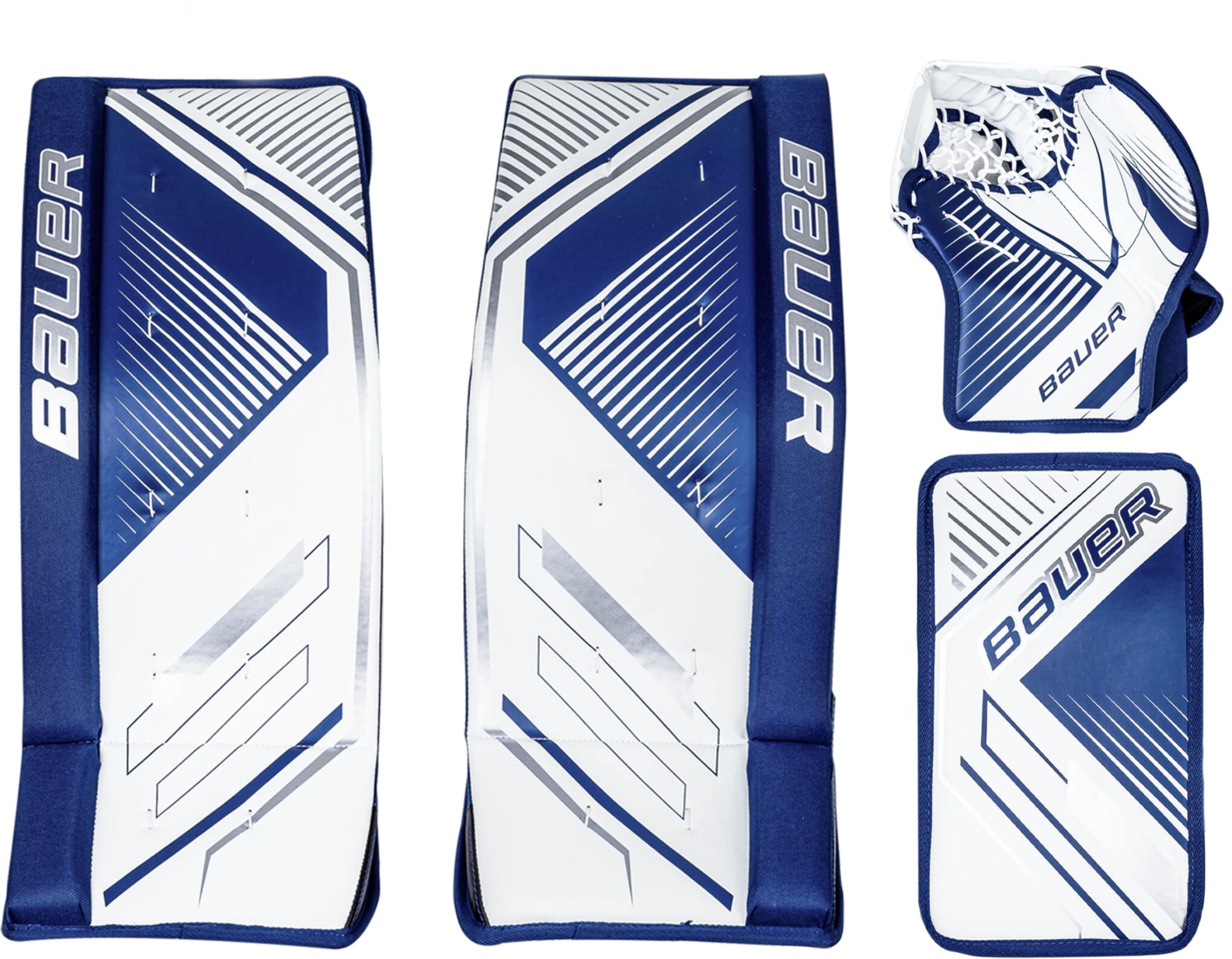 bauer Performance Street Goal Kit Vasilevskiy -20, målvaktsbeskyttelse junior 27&#34; WHITE/BLUE