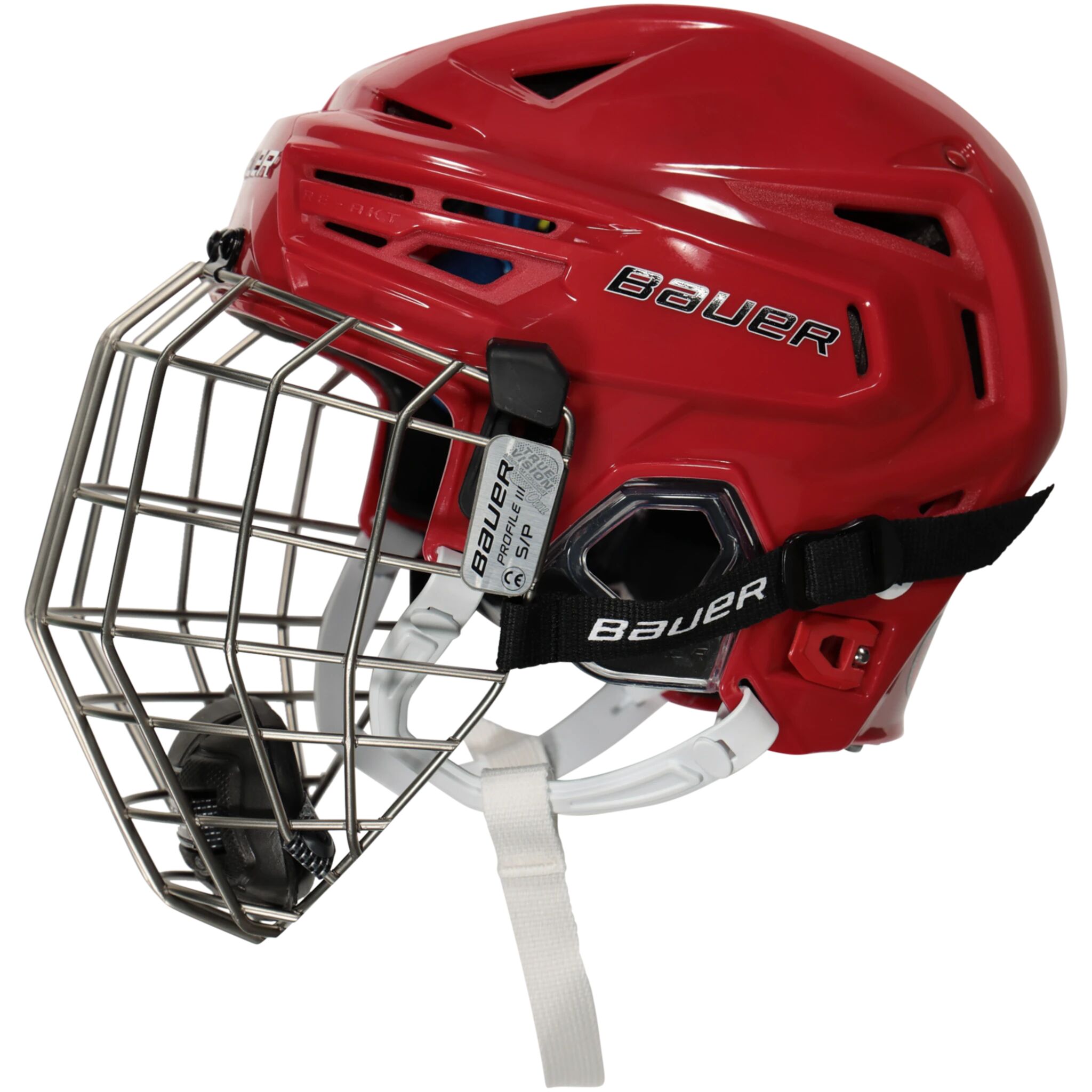 bauer Re-Akt 150 Combo, hockeyhjelm senior L RED