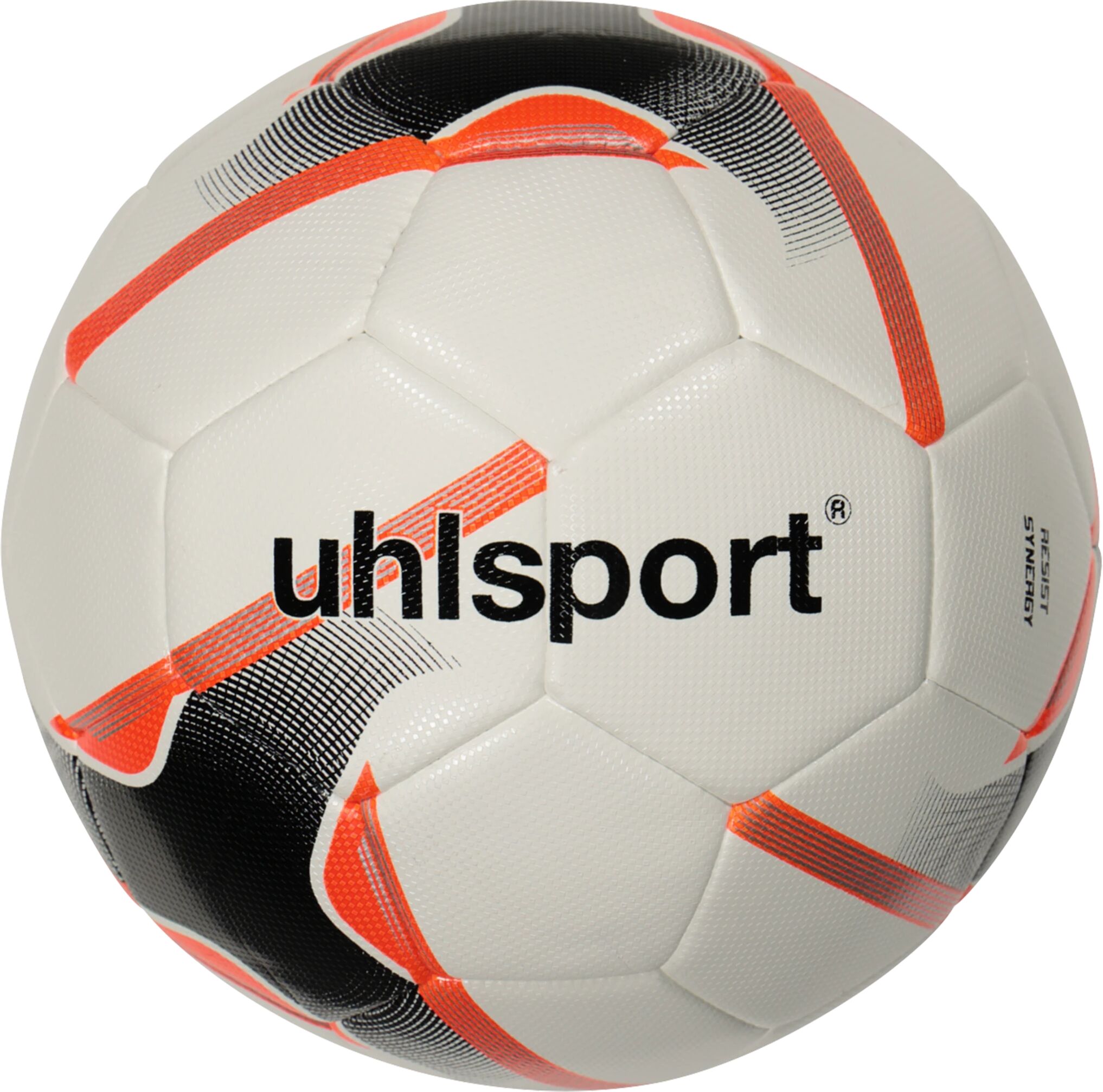 Uhlsport Resist Synergy, fotball 4 White/black/fluo Ora