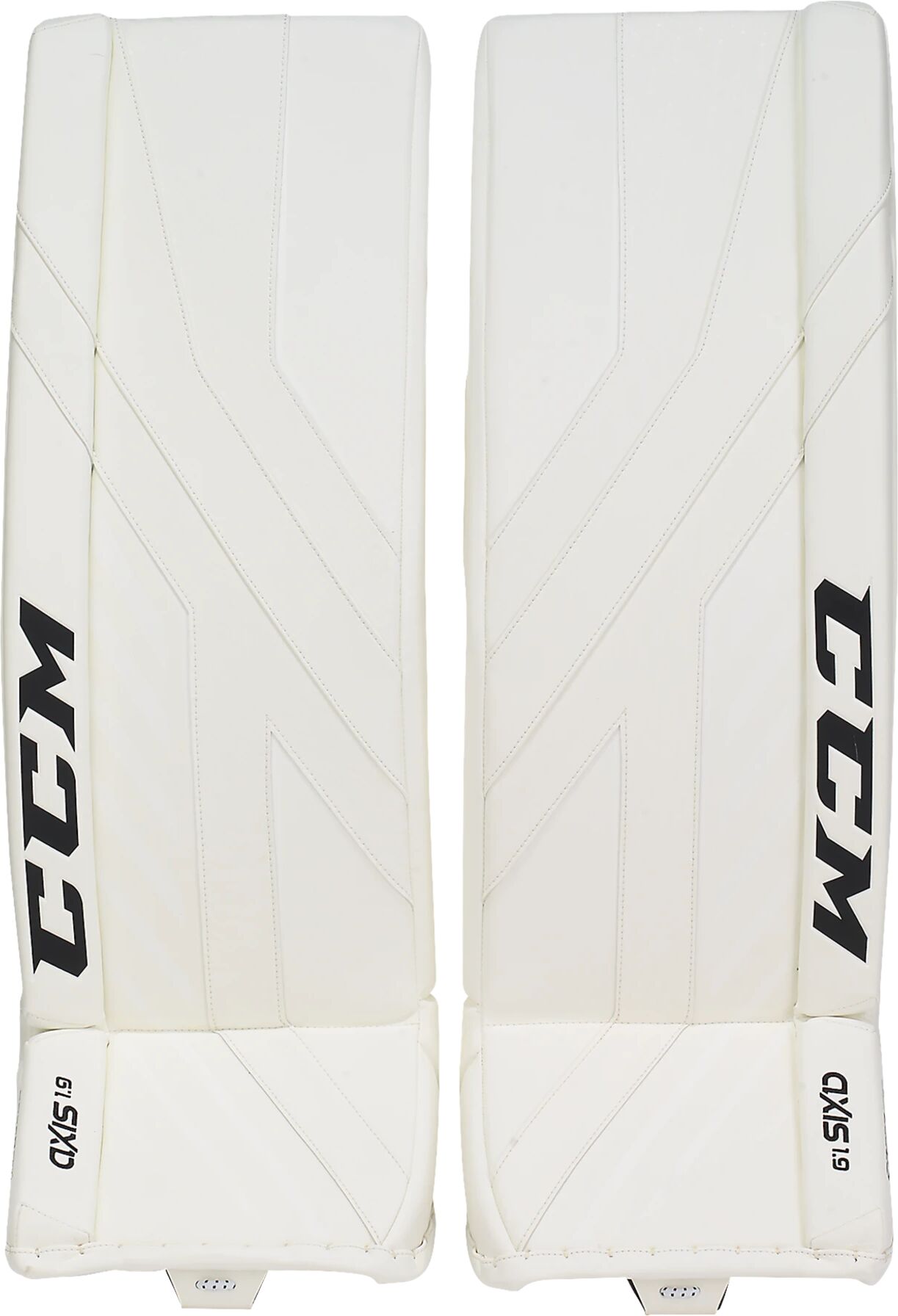 CCM GP AXIS 1.9 GOALIE PADS SR 21/22, keeperskinn senior 34+2 White/White/White/Wh