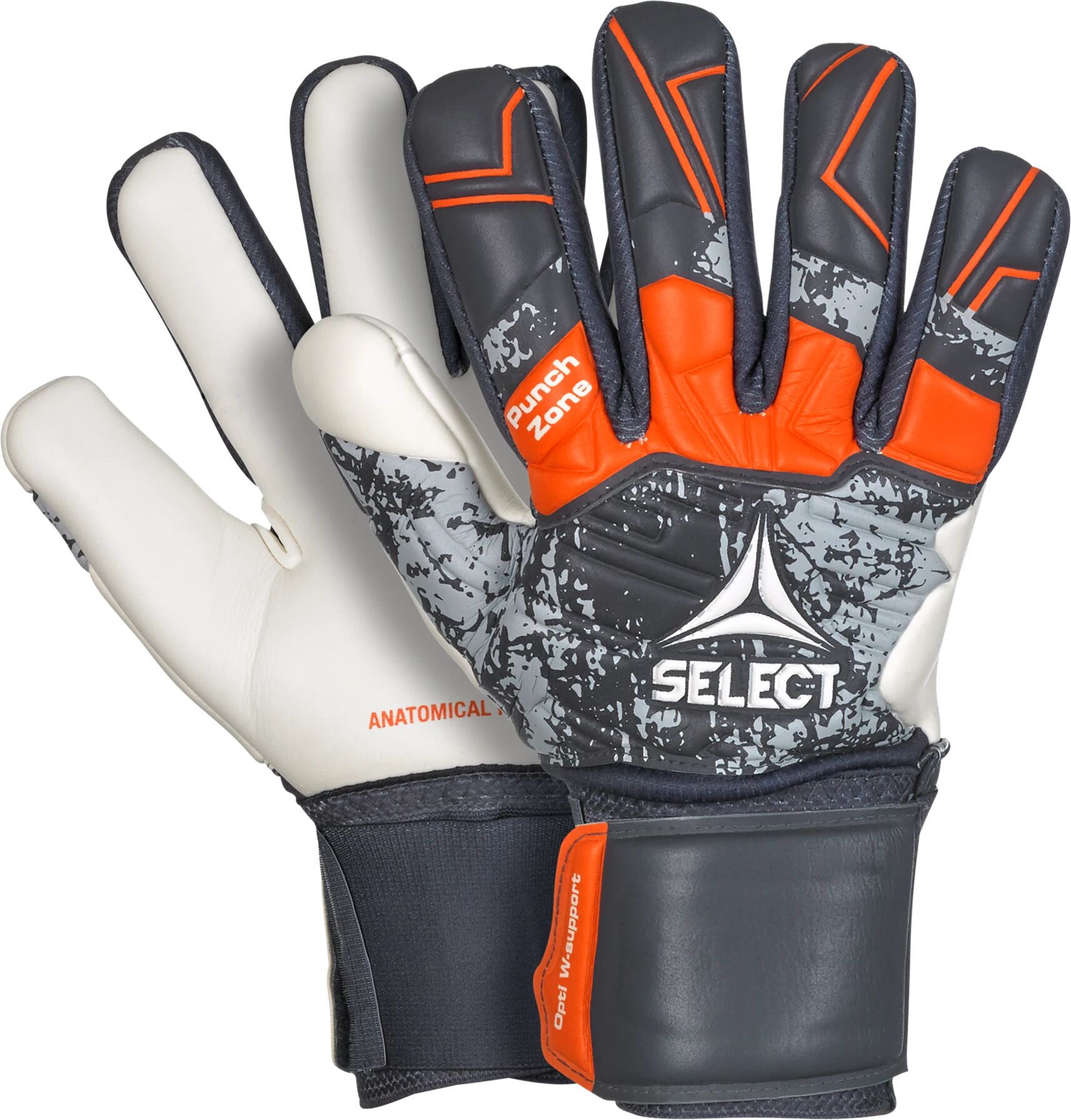 Select GK gloves 88 Kids v22, keeperhansker barn 6 Grey/orange