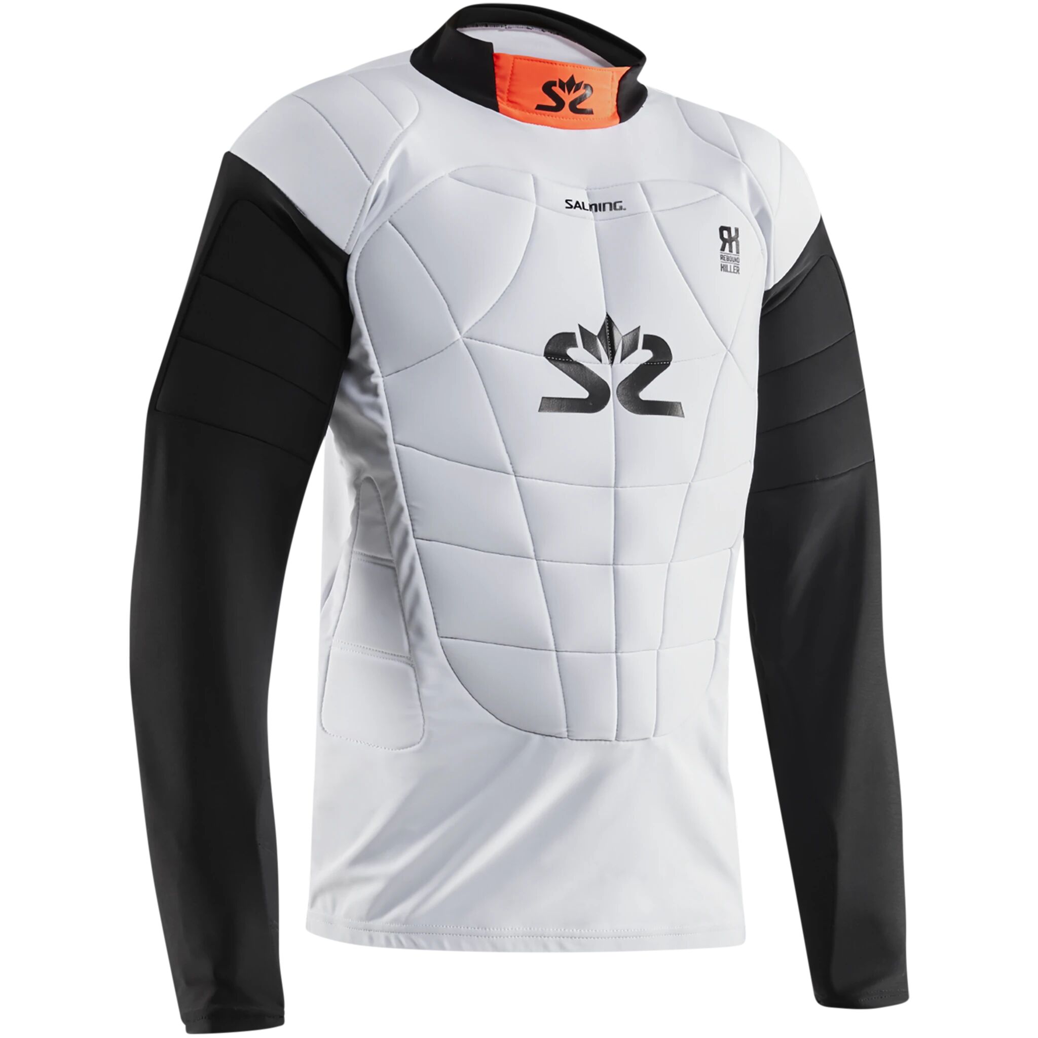 Salming Goalie Protective Vest E-Series, keepervest senior L WHITE/ORANGE/BLACK