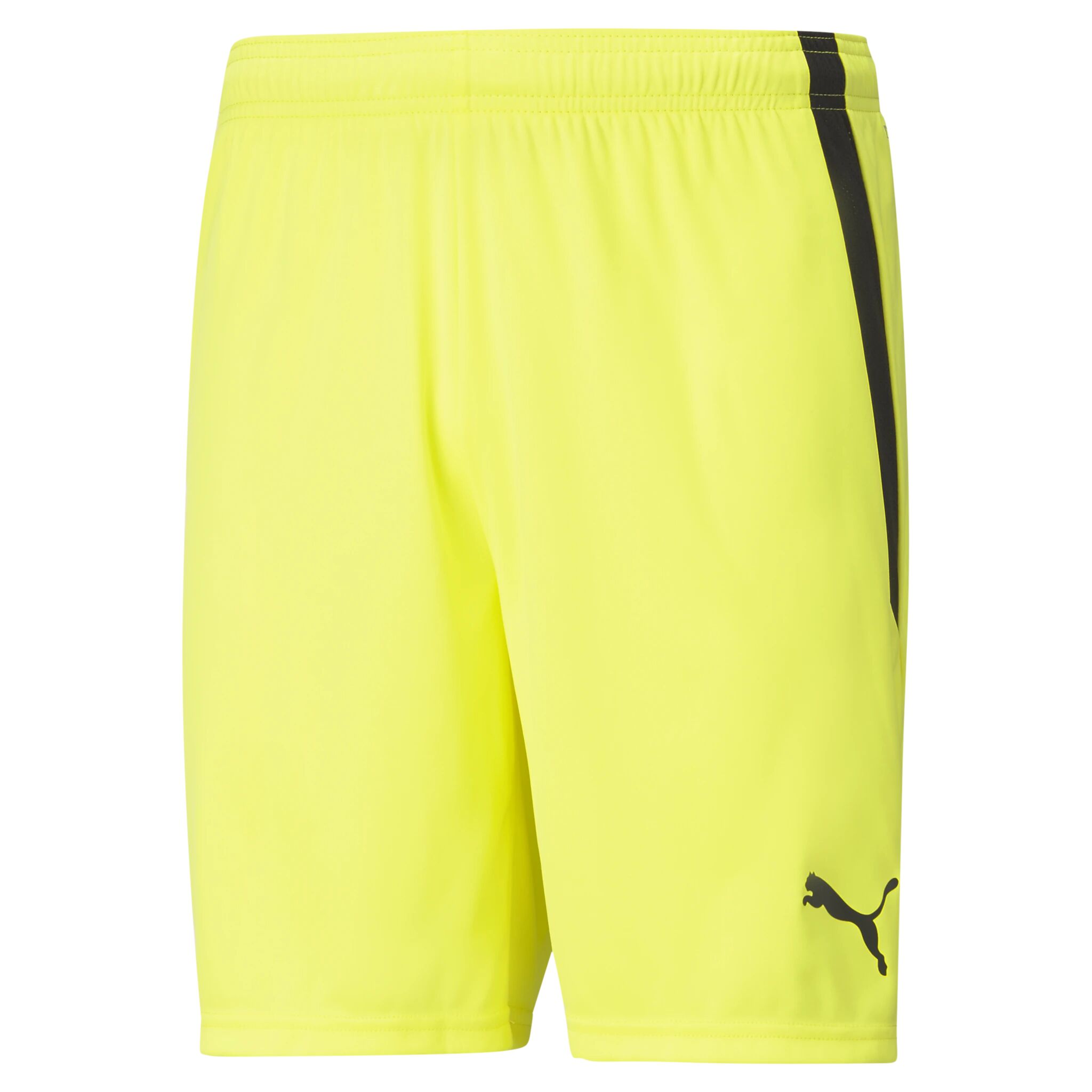 Puma teamLIGA Shorts, fotballshorts herre XL Fluo Yellow-puma Bla
