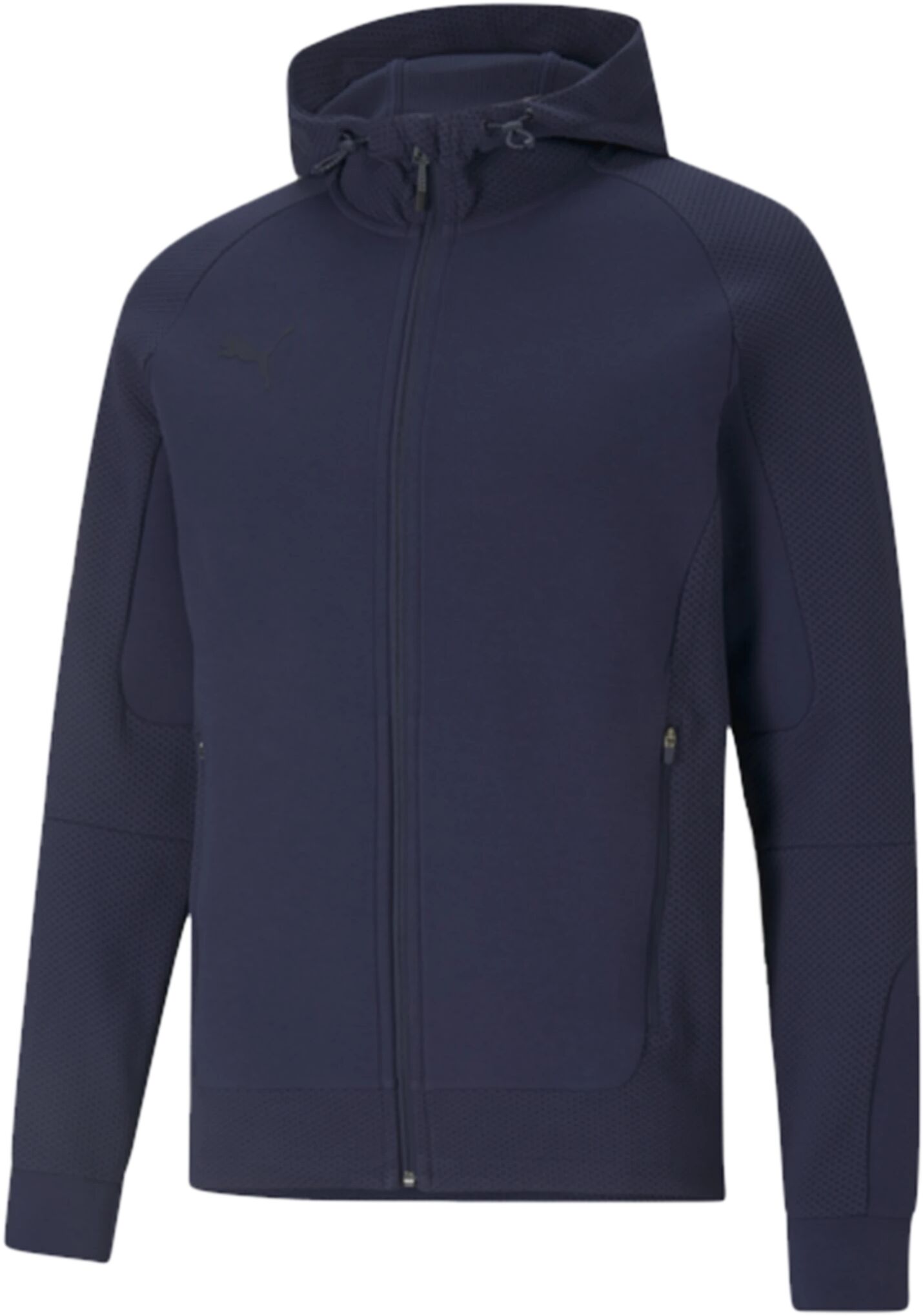 Puma teamCUP Casuals Hooded Jacket, hettejakke senior L Peacoat