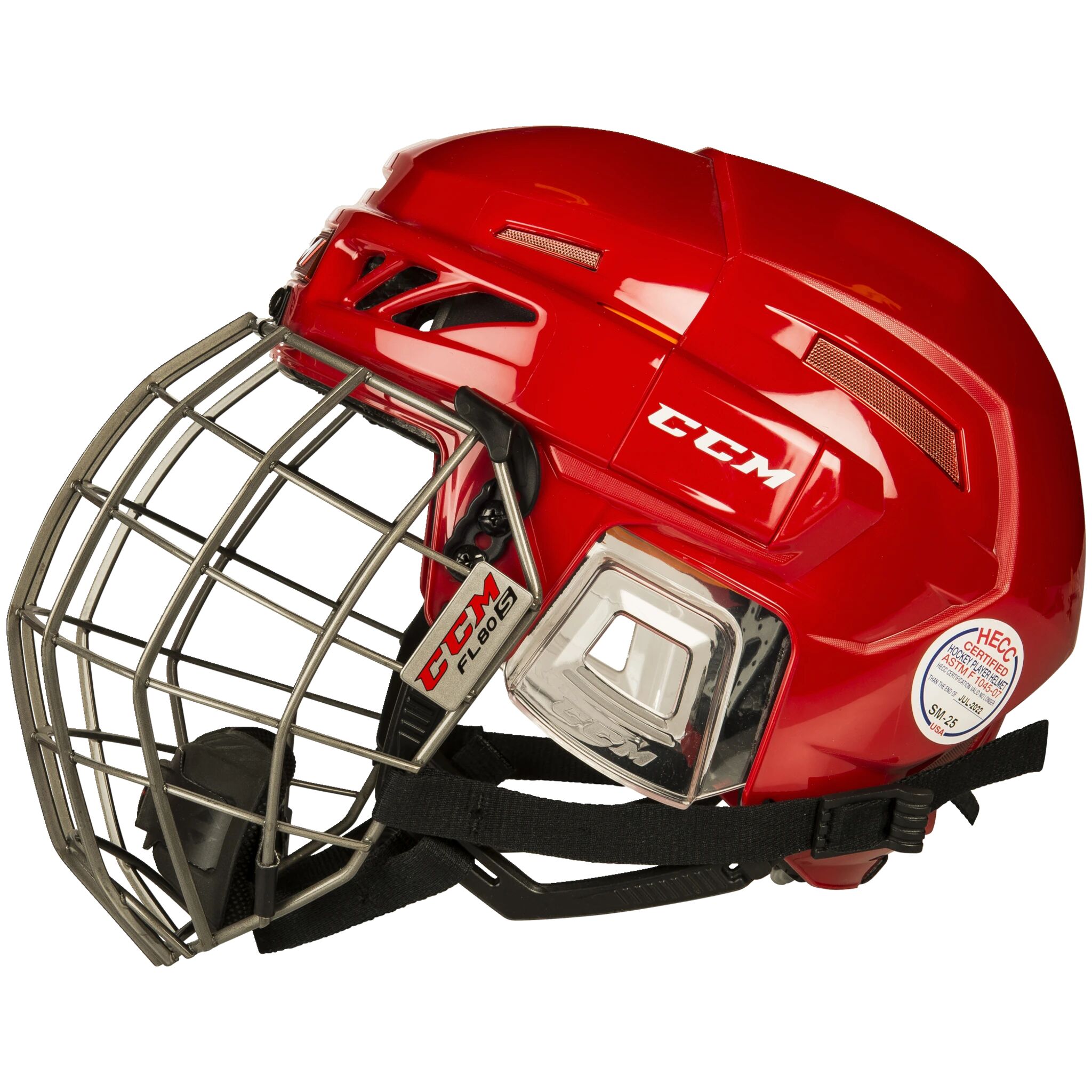CCM HTC Fitlite 3DS Helmet, hockeyhjelm S Red
