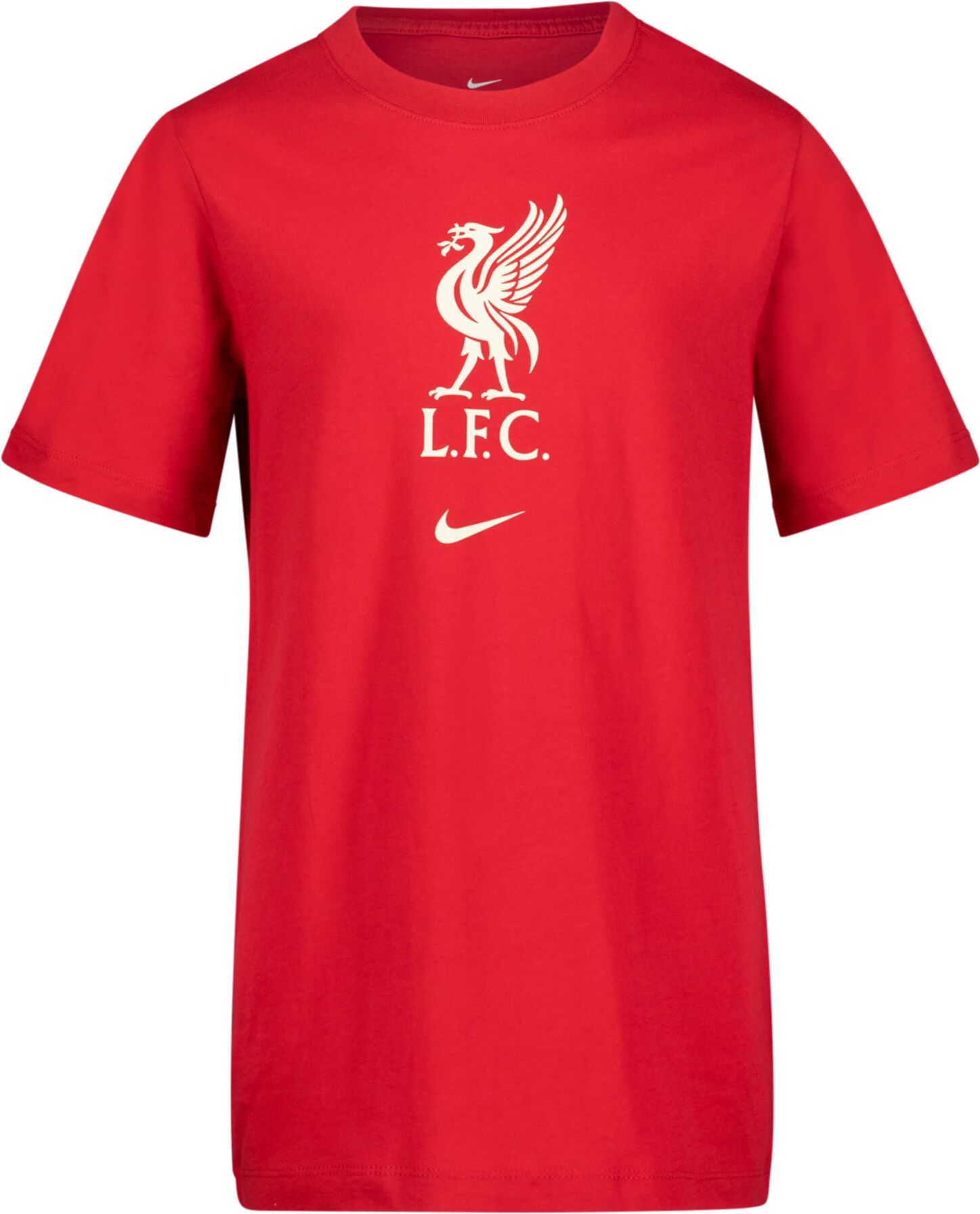 Nike LIVERPOOL FC B NK TEE EVERGREEN CREST, supportertrøye barn 140 Gym Red/fossil