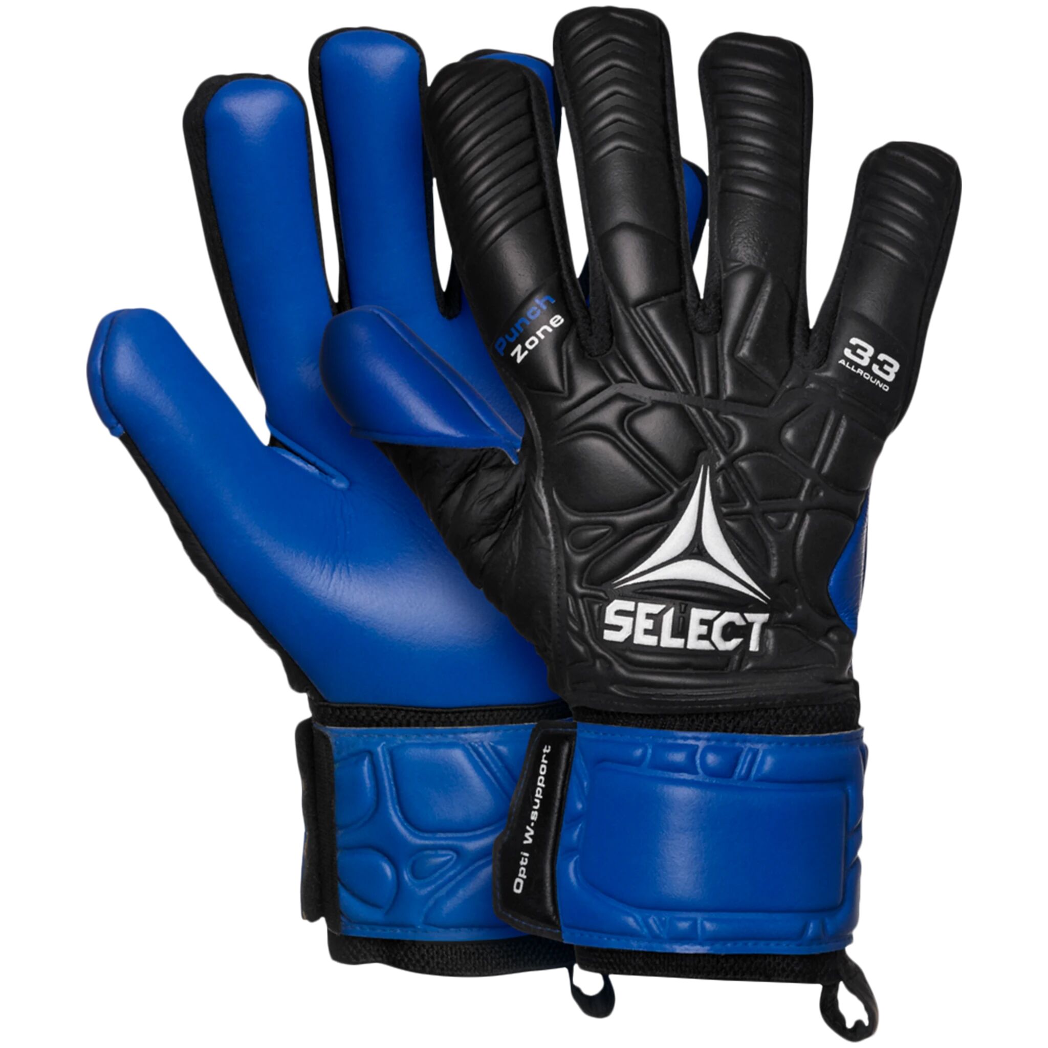 Select GK gloves 33 Allround v21 , keeperhanske senior 7 Black/Blue