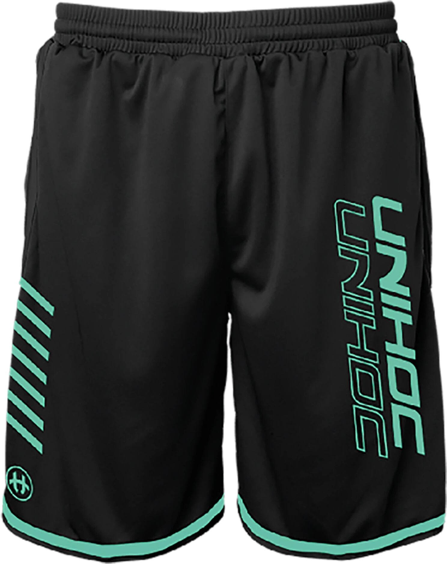 Unihoc Vendetta shorts bf 20, treningsshort junior/senior 160cl Black/turquiose