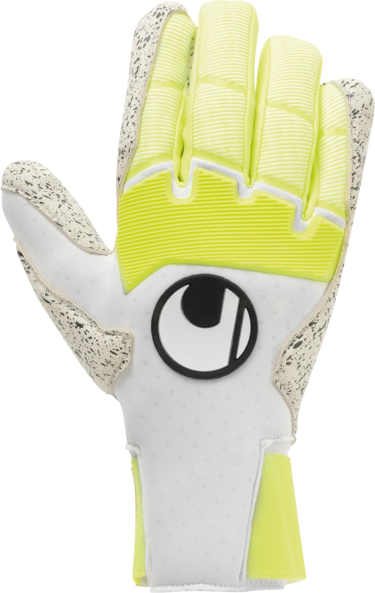 Uhlsport Pure Alliance Supergrip+ HN, keeperhansker senior 10 White/fluo Yellow/bl