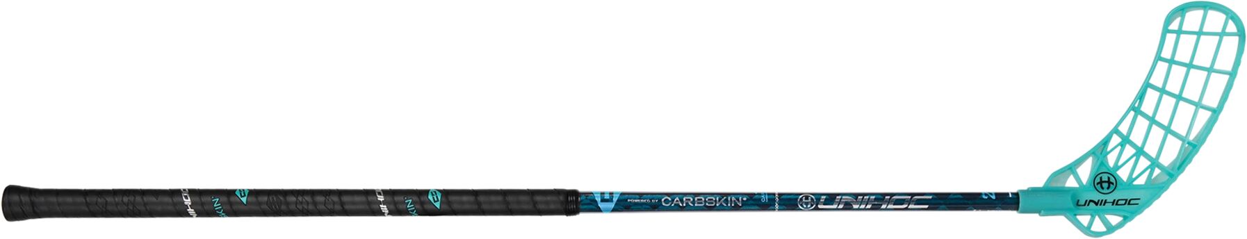 Unihoc ICONIC CARBSKIN 29 turquoise -21/22, innebandykølle senior R (96cm) Turkos