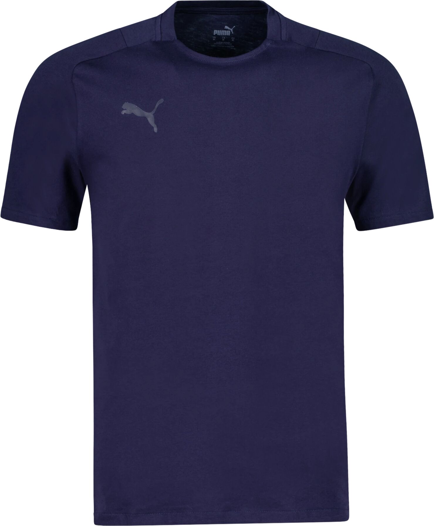 Puma teamCUP Casuals Tee, t-skjorte senior S Peacoat-Puma New Nav