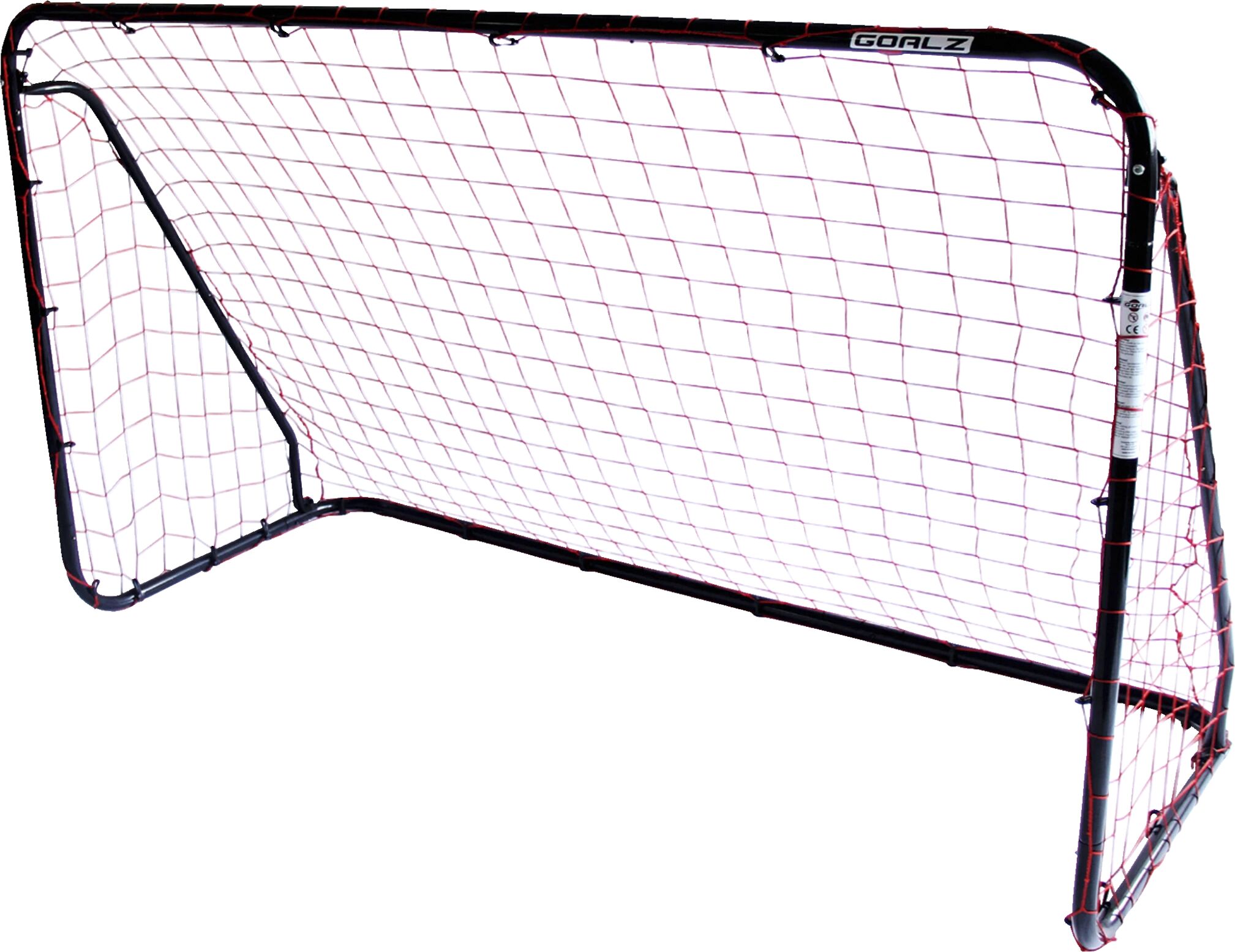 Goalz Fotballmål Large 200 x 120 x 80 cm 200x120x80 cm BLACK