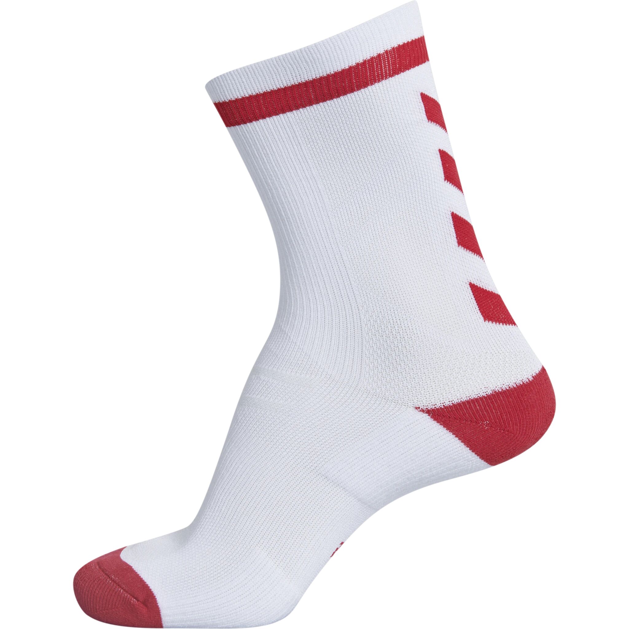 Hummel Elite Indoor Sock Low, treningssokk unisex 31-34 White/true Red