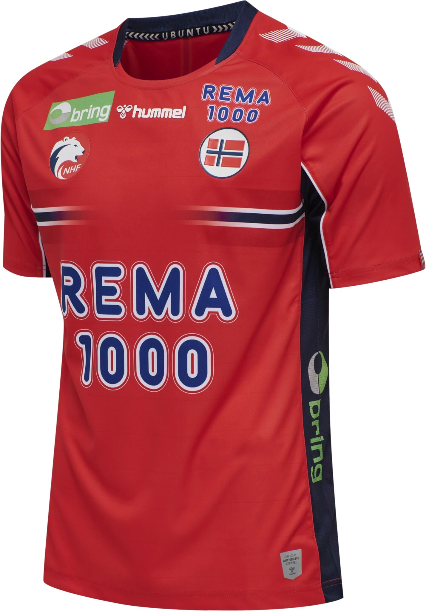 Hummel NHF 20 [MENS EDITION] HOME JERSEY SS, håndballtrøye junior 152 RED