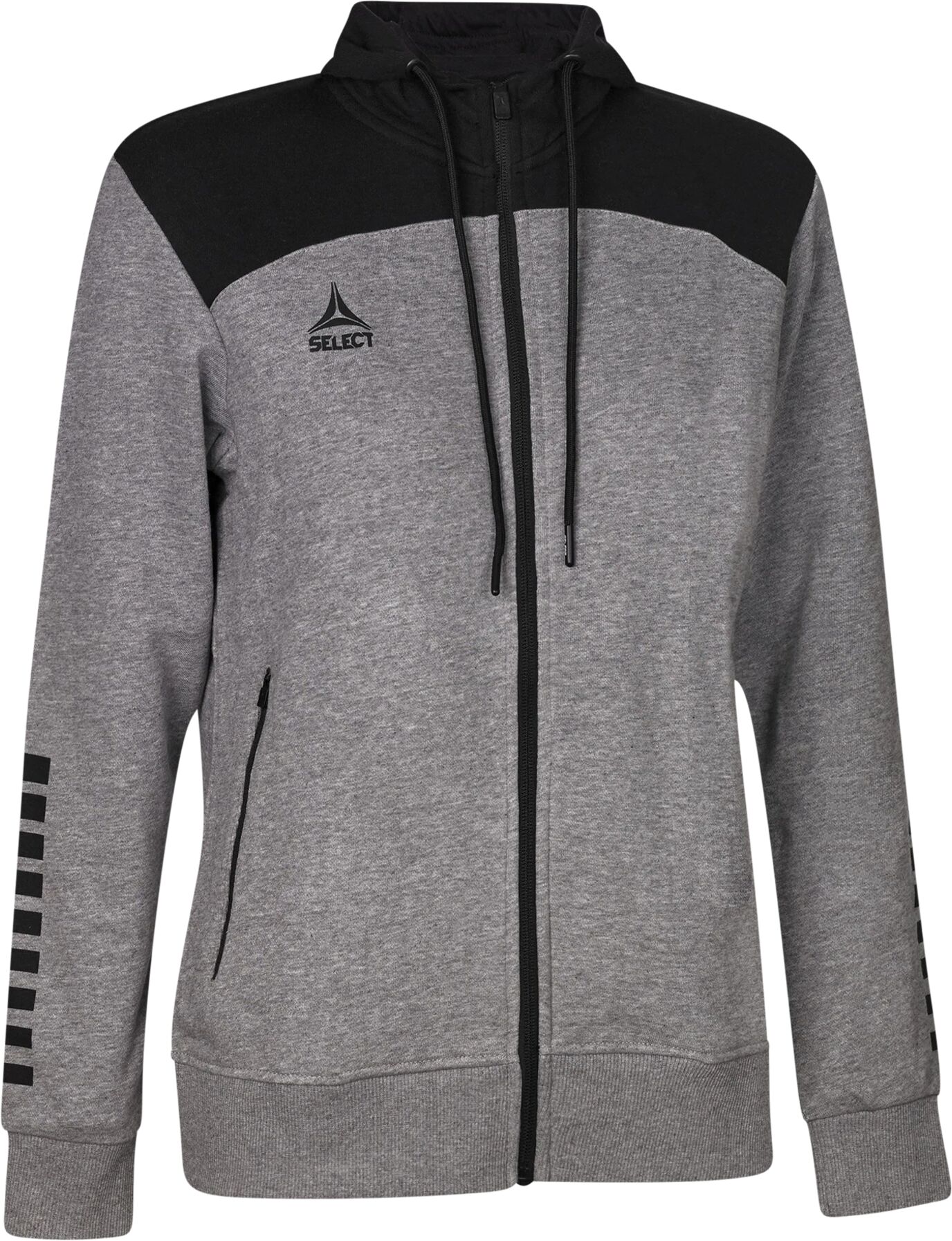 Select Zip hoodie Oxford women, hettejakke dame x-small GREY/BLACK