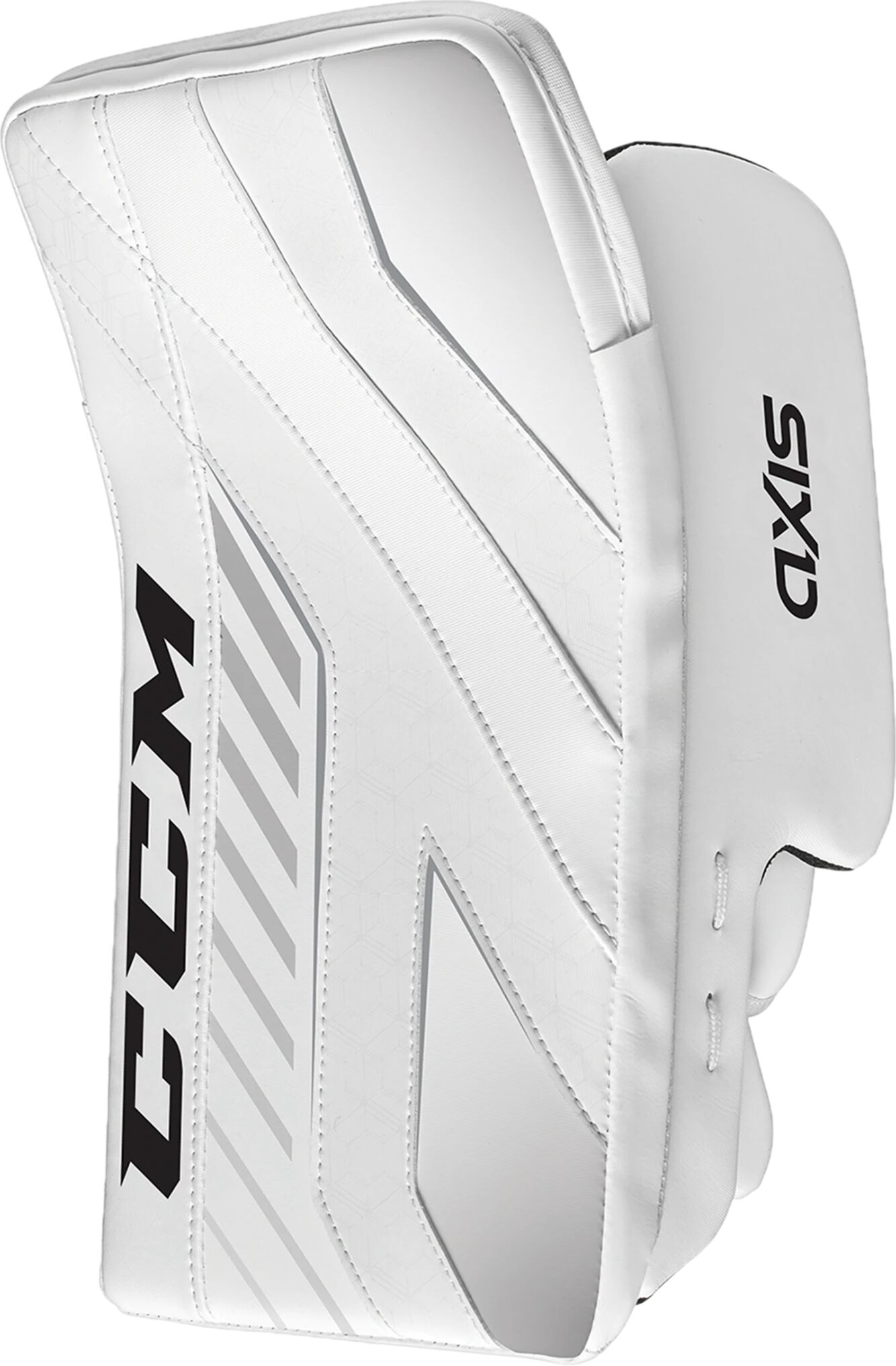 CCM GB AXIS GOALIE BLOCKER SR 21/22, spakhanske senior REG White/White/White/Wh