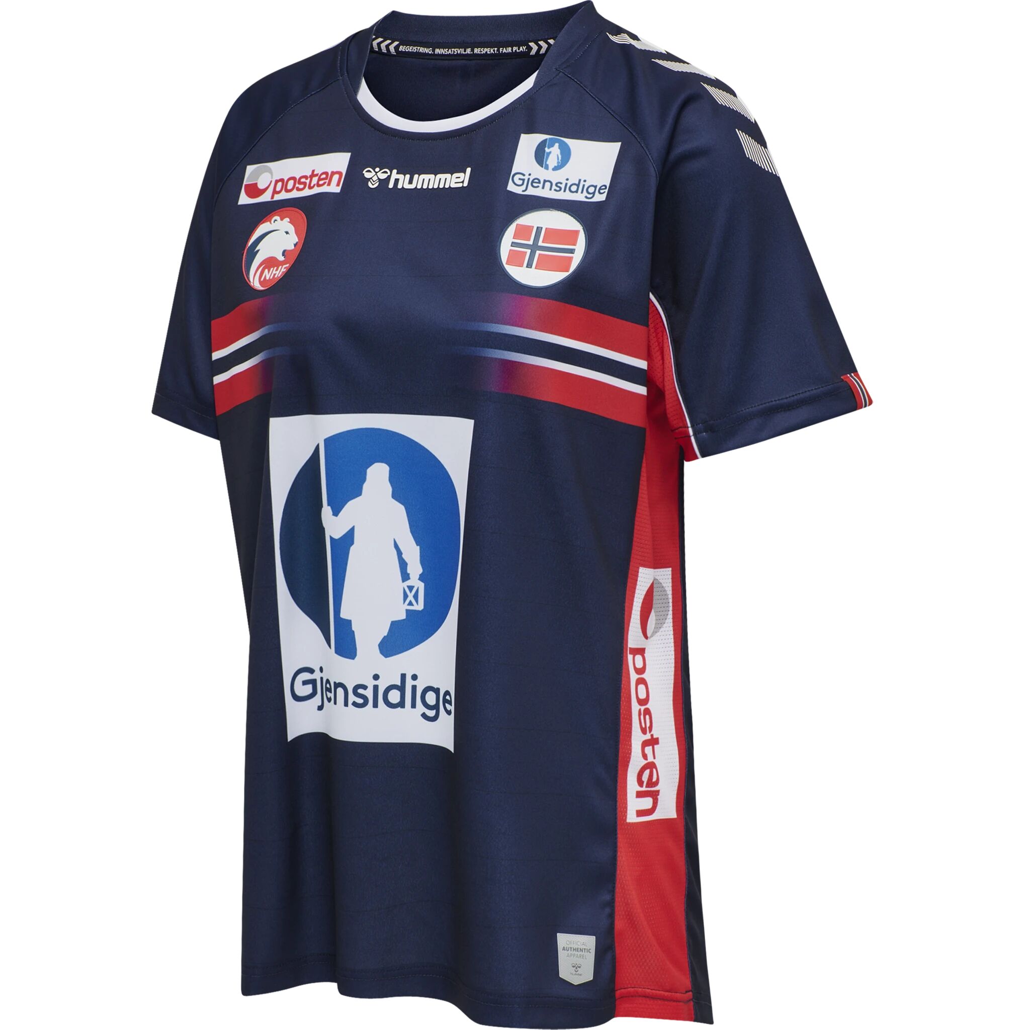 Hummel NHF 20 [WOMANS EDITION] AWAY JERSEY SS, håndballtrøye junior 152 Marine