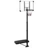 vidaXL Tabela de basquetebol 256-361 cm policarbonato transparente