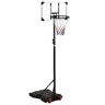 vidaXL Tabela de basquetebol 216-250 cm policarbonato transparente