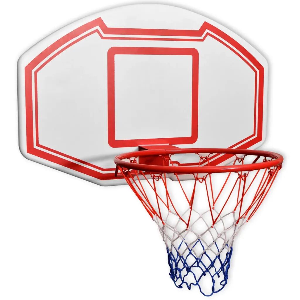 vidaXL Conjunto tabela basquetebol p/ montar na parede 3 pcs 90x60 cm