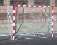 Jogo de Porterias Futebol-Salga e Balonmano Alumínio fixas 80x80