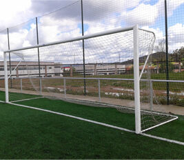 Jogo de gol de alumínio futebol 7 120x100 mm fixas