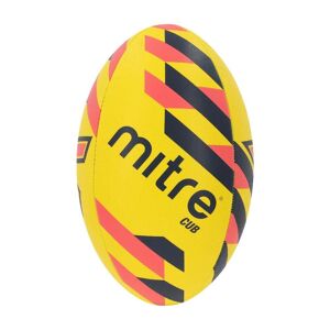 Mitre Grid Rugby Ball - White/Navy /Sky
