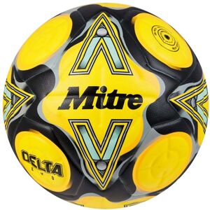 Mitre Delta Evo Football - FLUO YELLOW/BLACK/CIRCULAR GREY