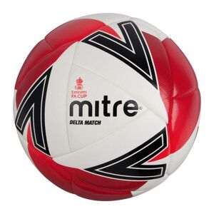 Mitre Delta Match FA Cup Football - White/Red/Red