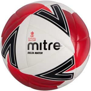 Mitre Delta Match FA Cup Football - White/Red/Red