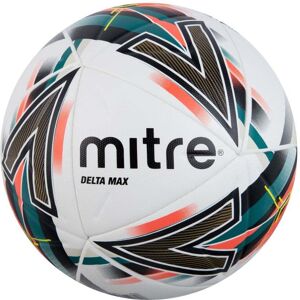 Mitre Delta Max Football - White/Dark Orange/Dark Green/Gold