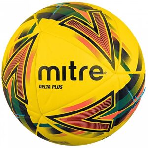 Mitre Delta Plus Football - Yellow/Black/Dark Orange/Dark Green