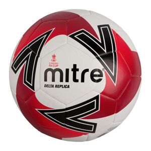 Mitre Delta Replica FA Cup Football - White/Red/Red