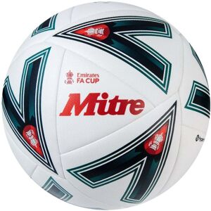 Mitre Emirates FA Cup Match Football - White/Green/Red